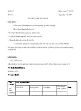 Kiểm tra học kì II môn học Hóa học lớp 8